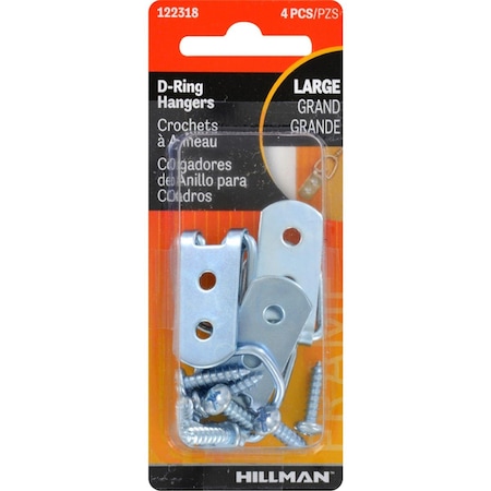 Aceds Steel D-Ring Hanger - Large, 40PK 5061585